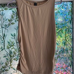 SHEIN Women's‎ Tan Muscle Tee
